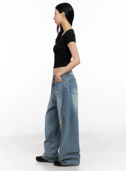 Basic Ribbed Cropped Tee IG508