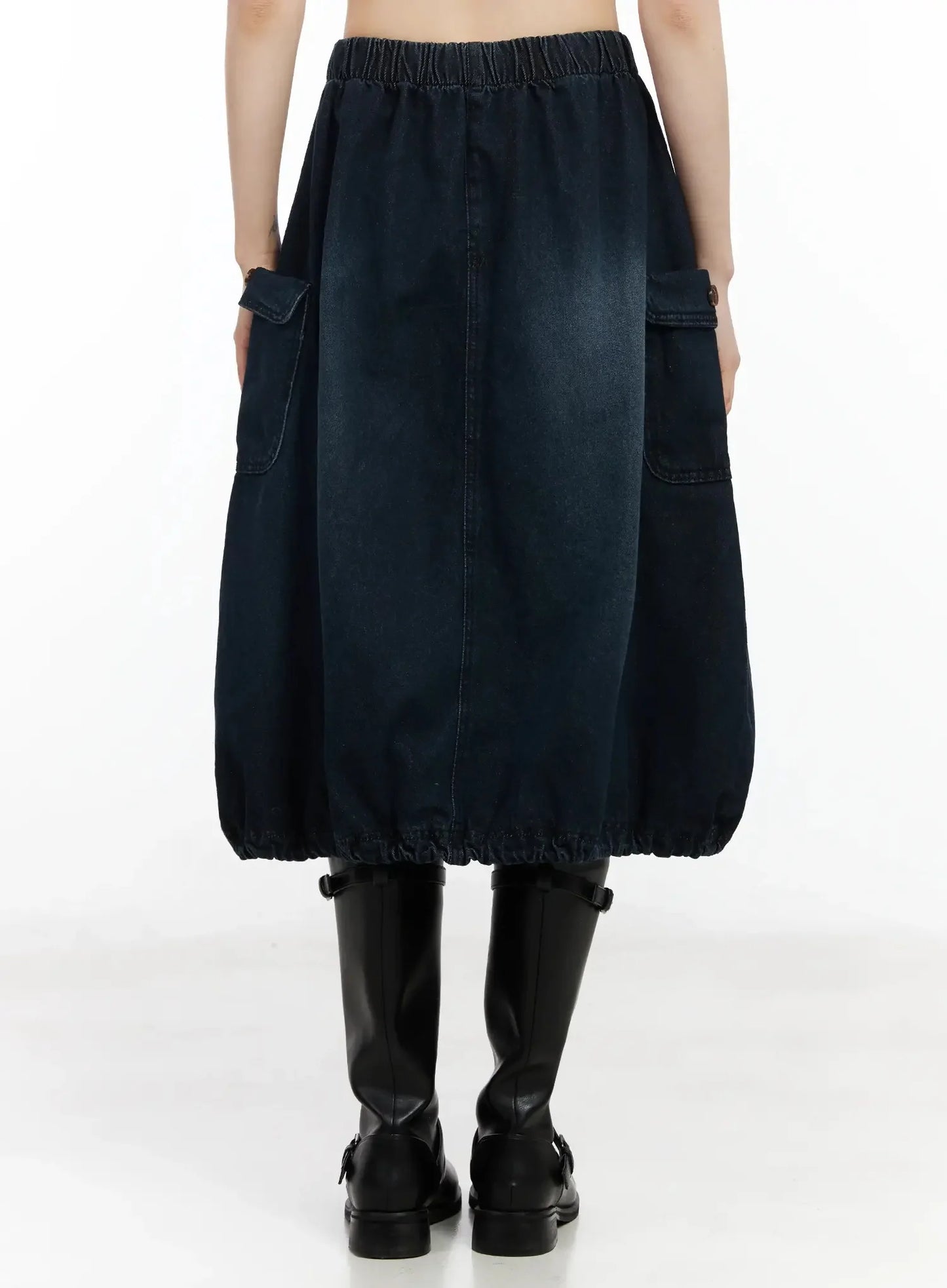 Balloon Denim Skirt IM530