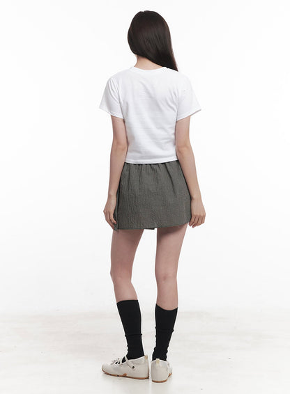 Angel Graphic Crop Top IY513