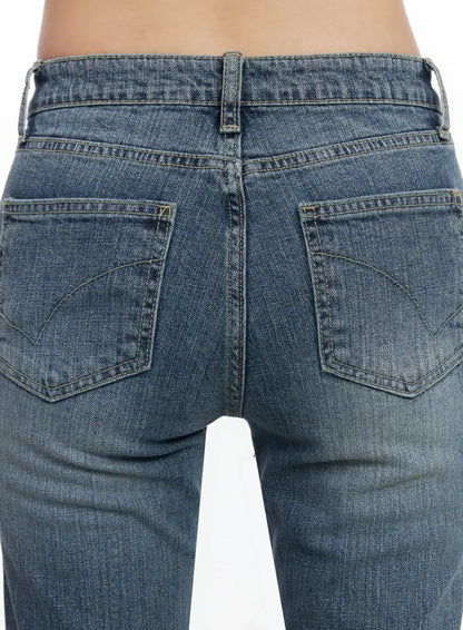 Amaris Low-Rise Bootcut Flared Jeans IM503