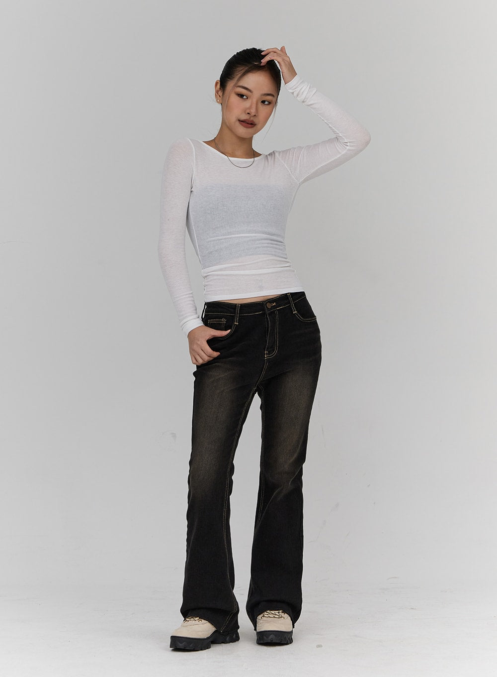Bootcut Denim Pants CN18