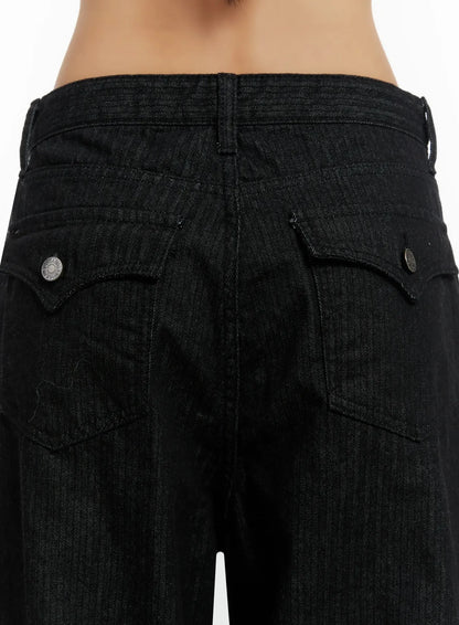 Amyra Baggy Striped Jeans ID525