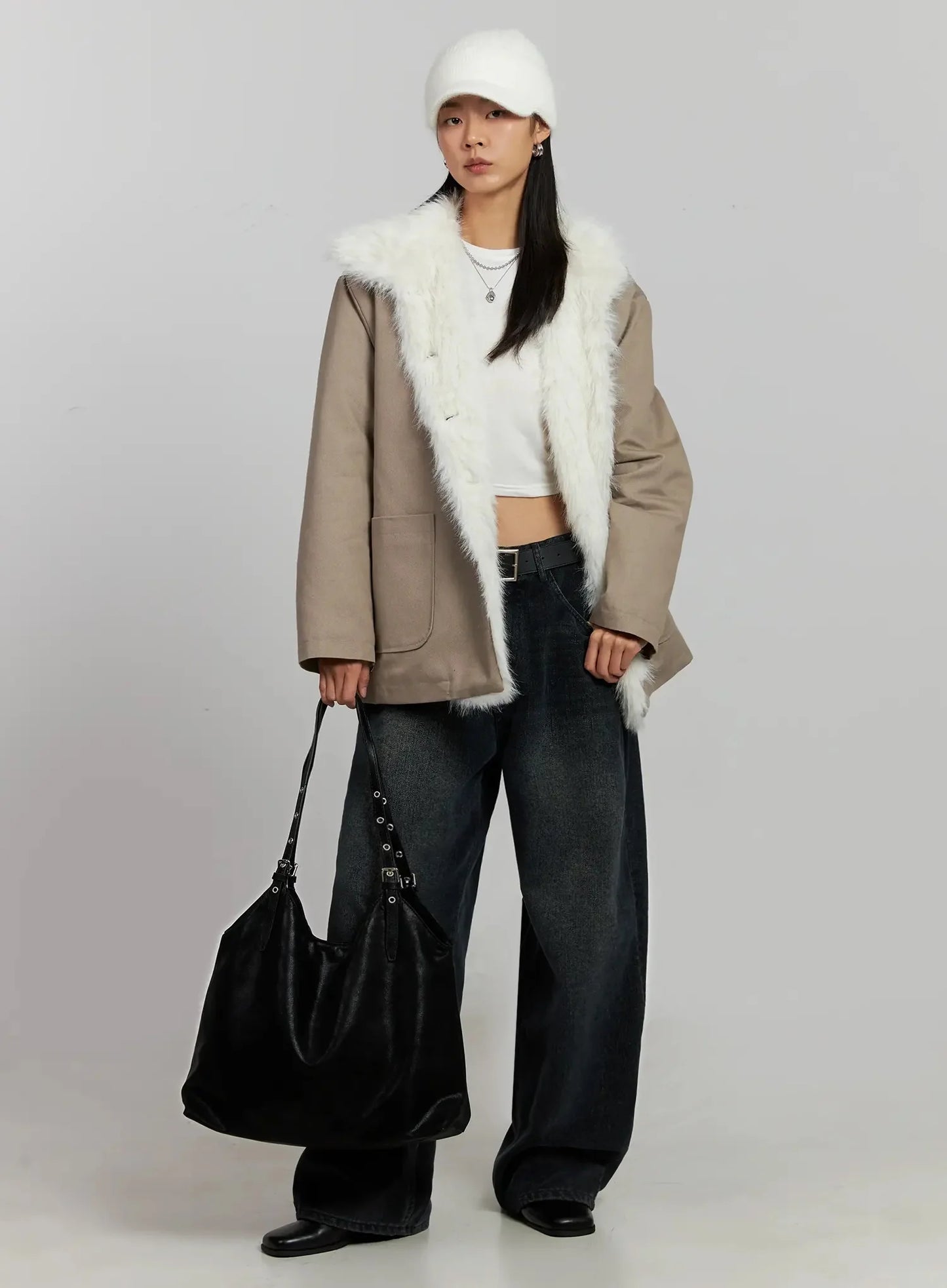 Aubree Washed Wide Jeans IJ502