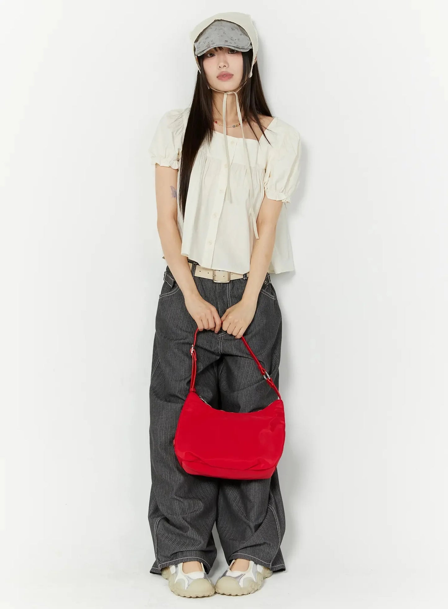 Casual Baggy Stripe Pants IU518