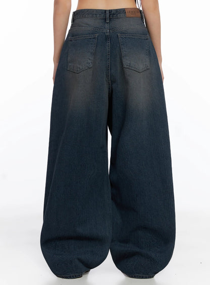 Adelyn Washed Baggy Jeans IS525