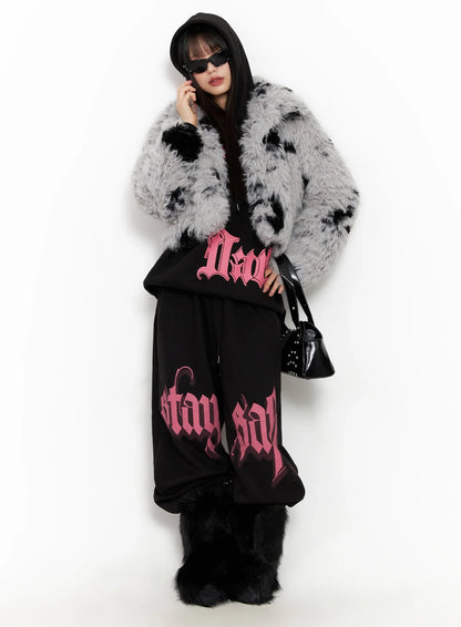Bold Graphic Oversized Hoodie IN503