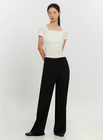 Classic Square-Neck Top IL528