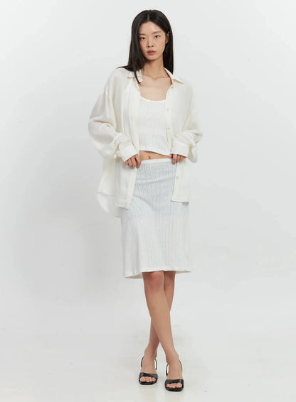 Classic Long-Sleeve Button-Up IL528