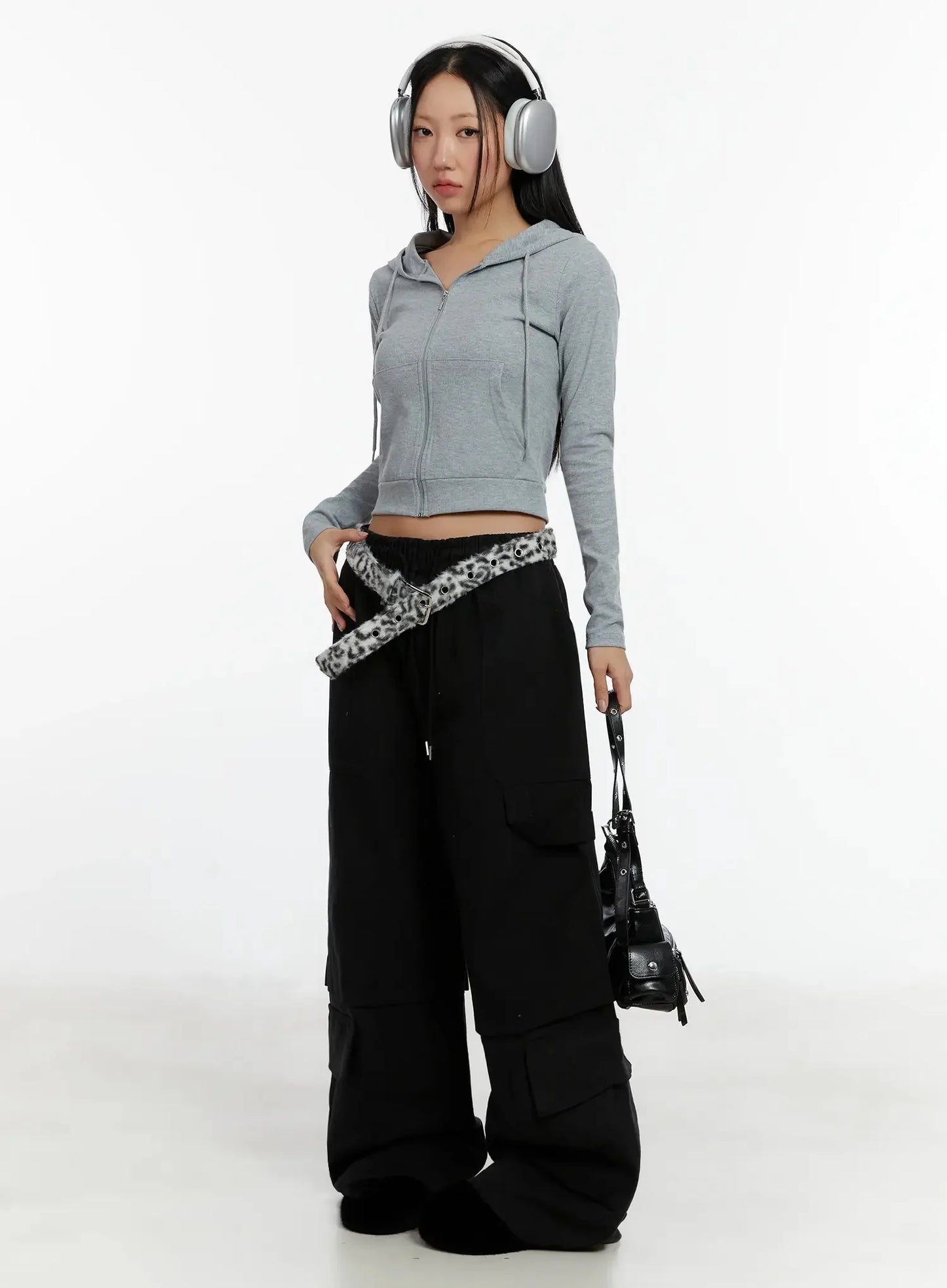 Baggy Drawstring Cargo Pants ID525