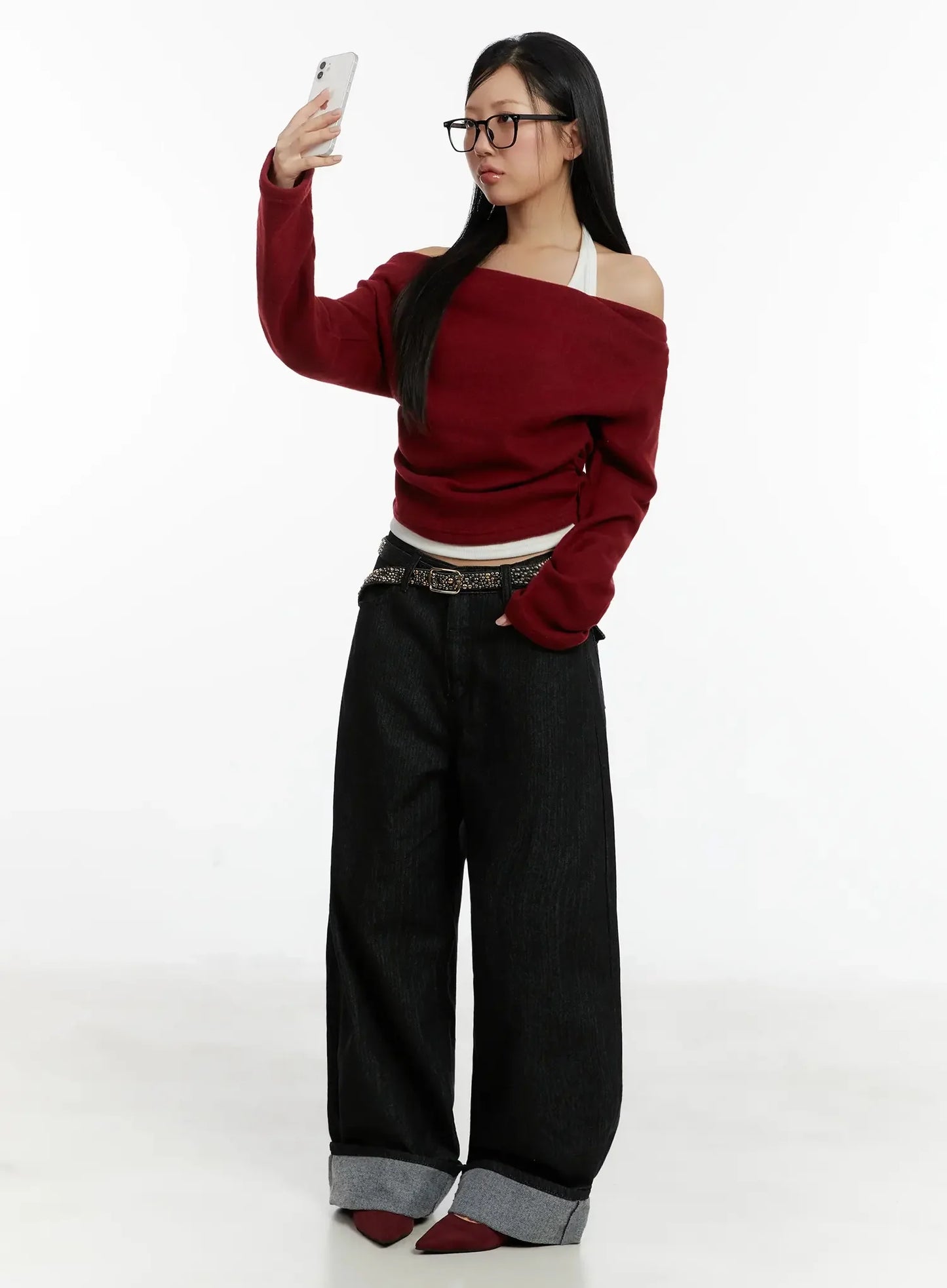 Amyra Baggy Striped Jeans ID525
