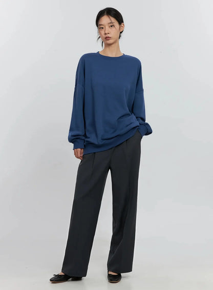 Classic Grey Crewneck Sweatshirt IS516