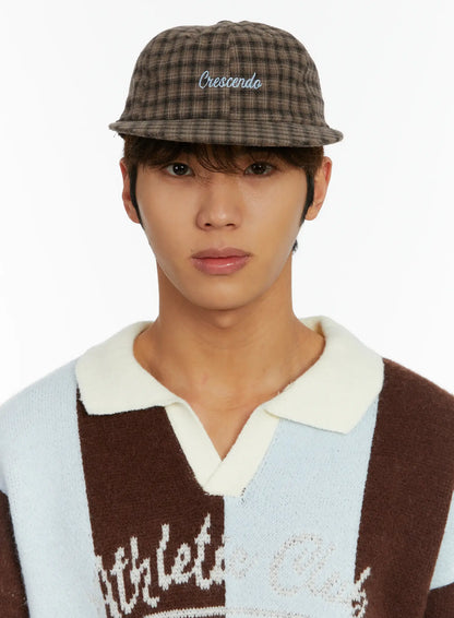 Checkered Street Style Camp Hat ID523