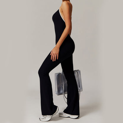 Women's Backless Yoga Fitness Jumpsuit