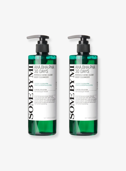 AHA, BHA, PHA 30 Days Miracle Acne Clear Body Cleanser Duo Set (400g*2ea)