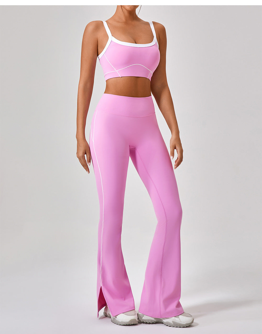 Women's Contrast Color Yoga Set