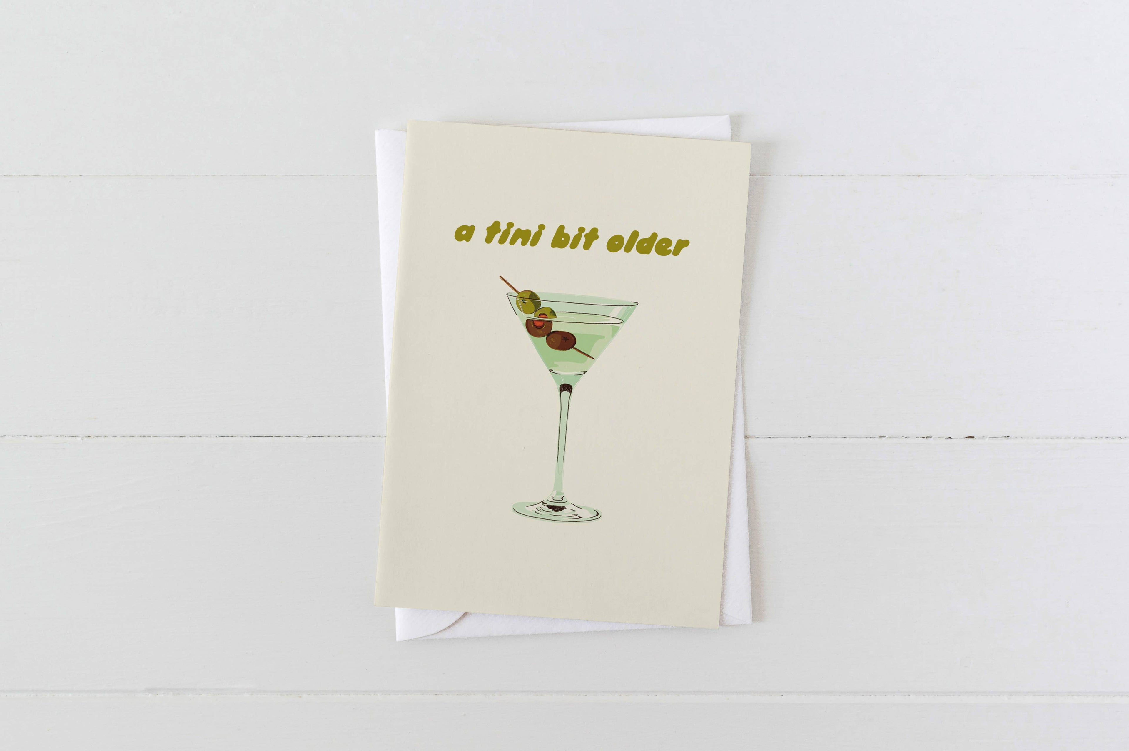 tini bit older greeting card