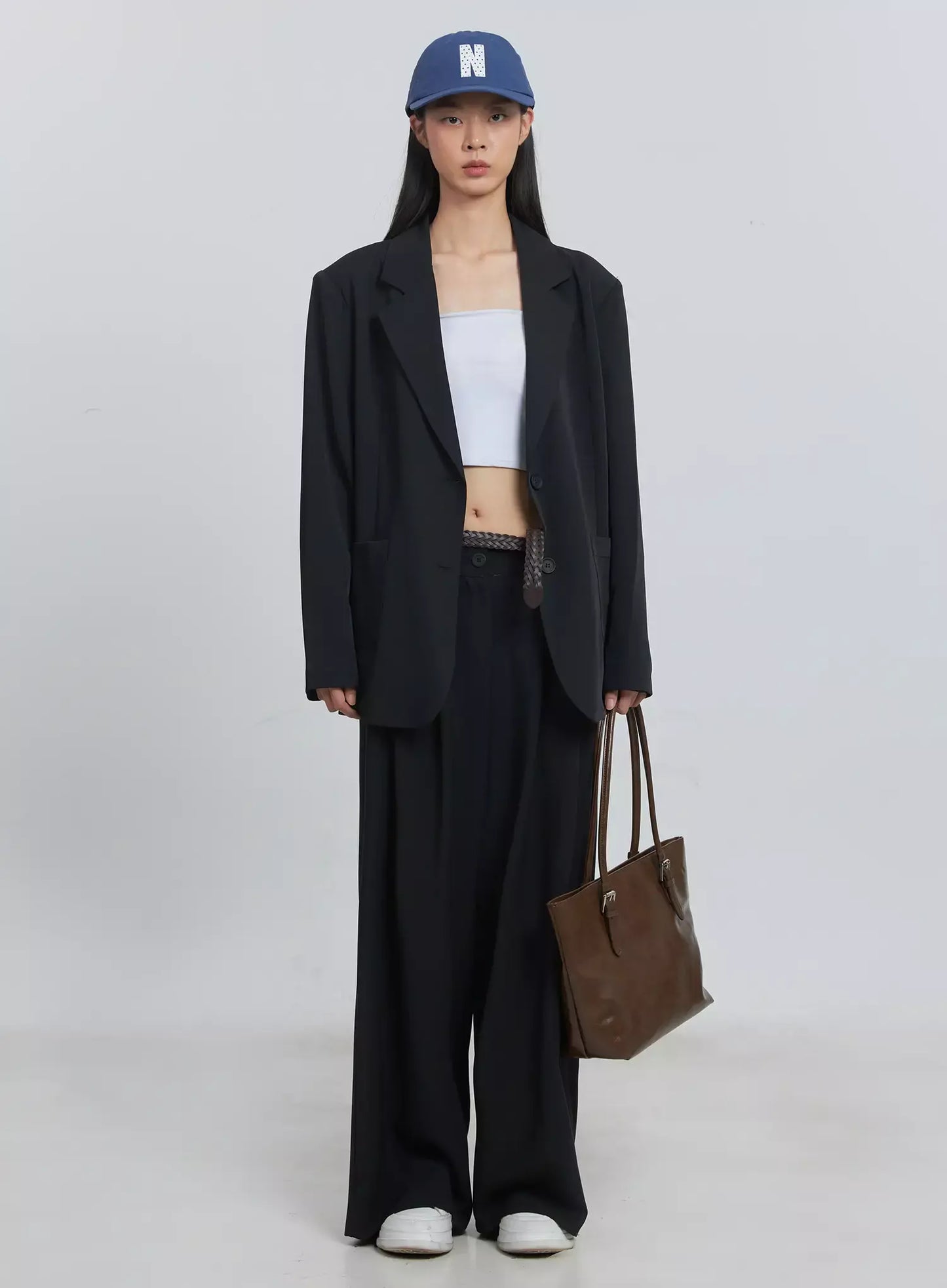 Classic Oversized Blazer (Black) IU512
