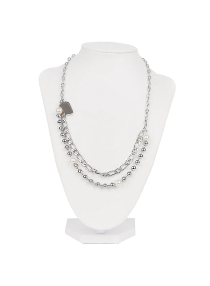 Chained Plastron Necklace IN510