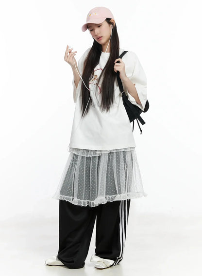 Angel Graphic Oversized T-Shirt IM506