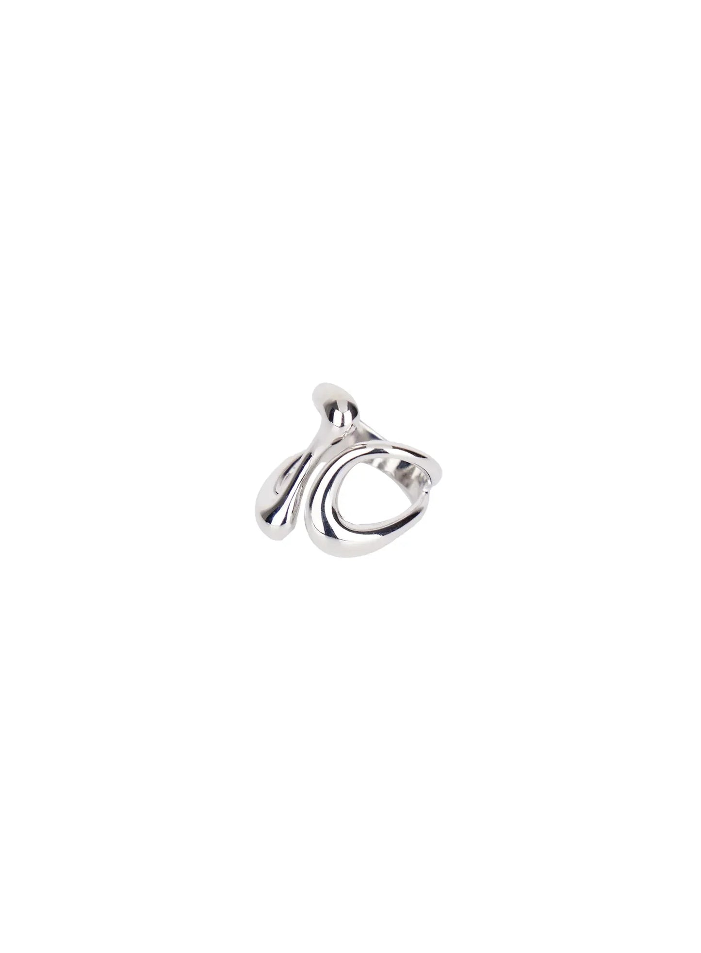 Abstract Double Twist Cuff Ring IM531
