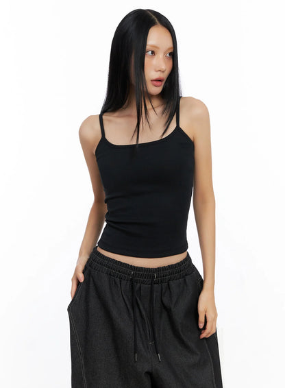 Classic Square Neck Tank Top IO516