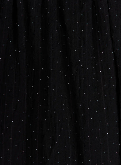 Asymmetric Ruffle Polka Dot Midi Skirt IU505