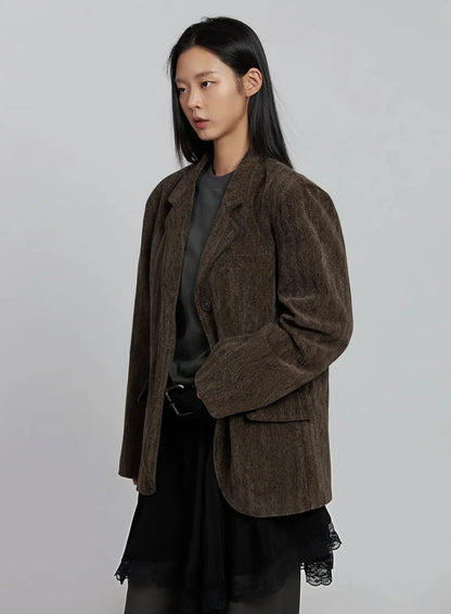 Classic Velvet Oversized Blazer IM520