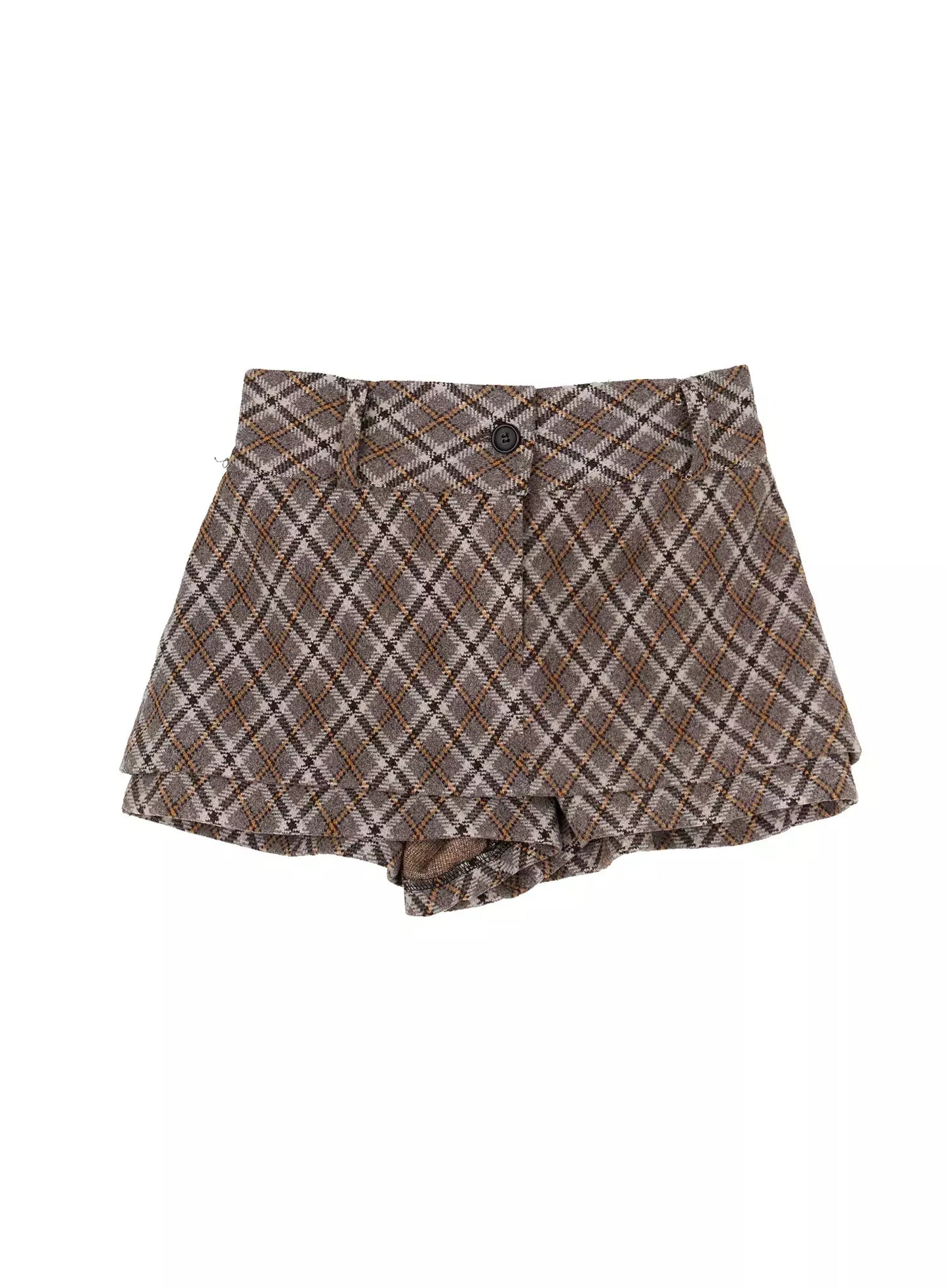 Checkered Pleats Skort IJ521