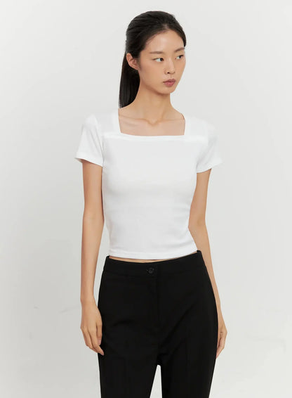 Classic Square-Neck Top IL528