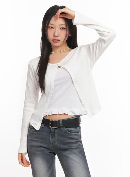 Blossom Buttoned Cardigan IA524