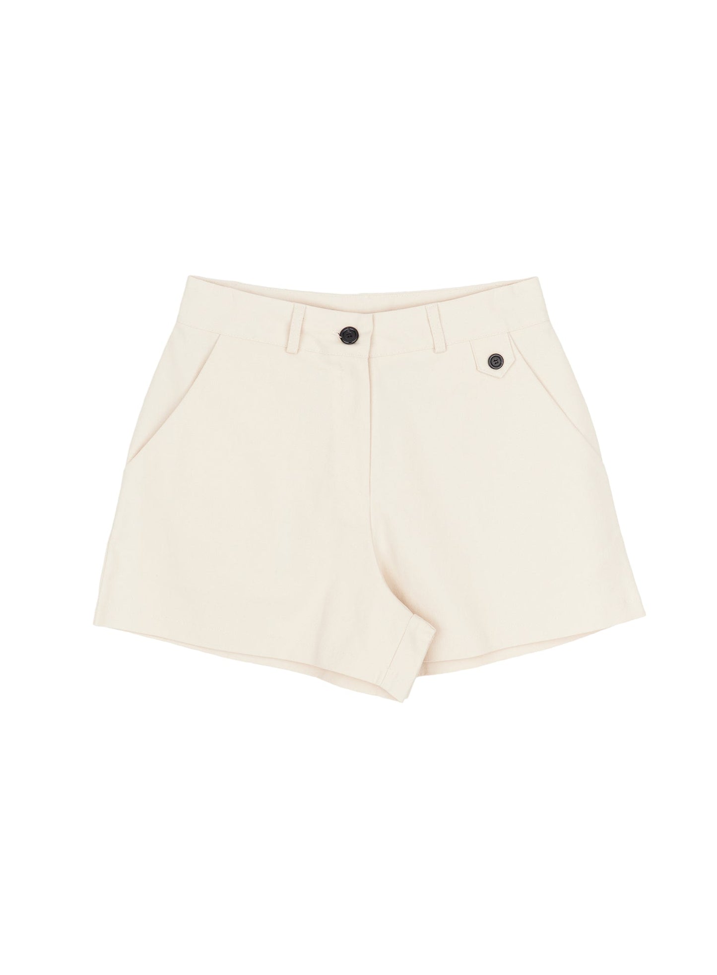 Button Detail Cotton Shorts IM524