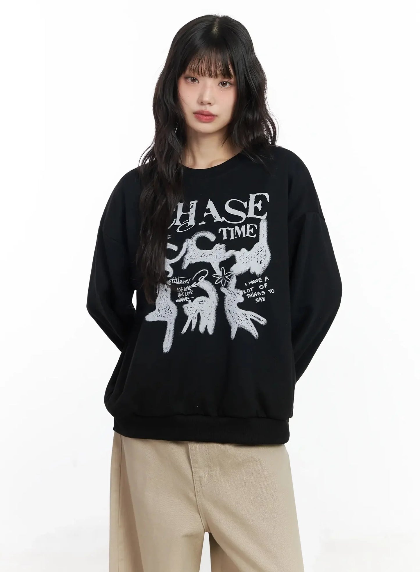Chase Time Graphic Sweatshirt F516