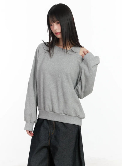 Casual Asymmetric Sweatshirt IM523