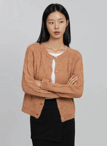 Cable Knit Cardigan ID516