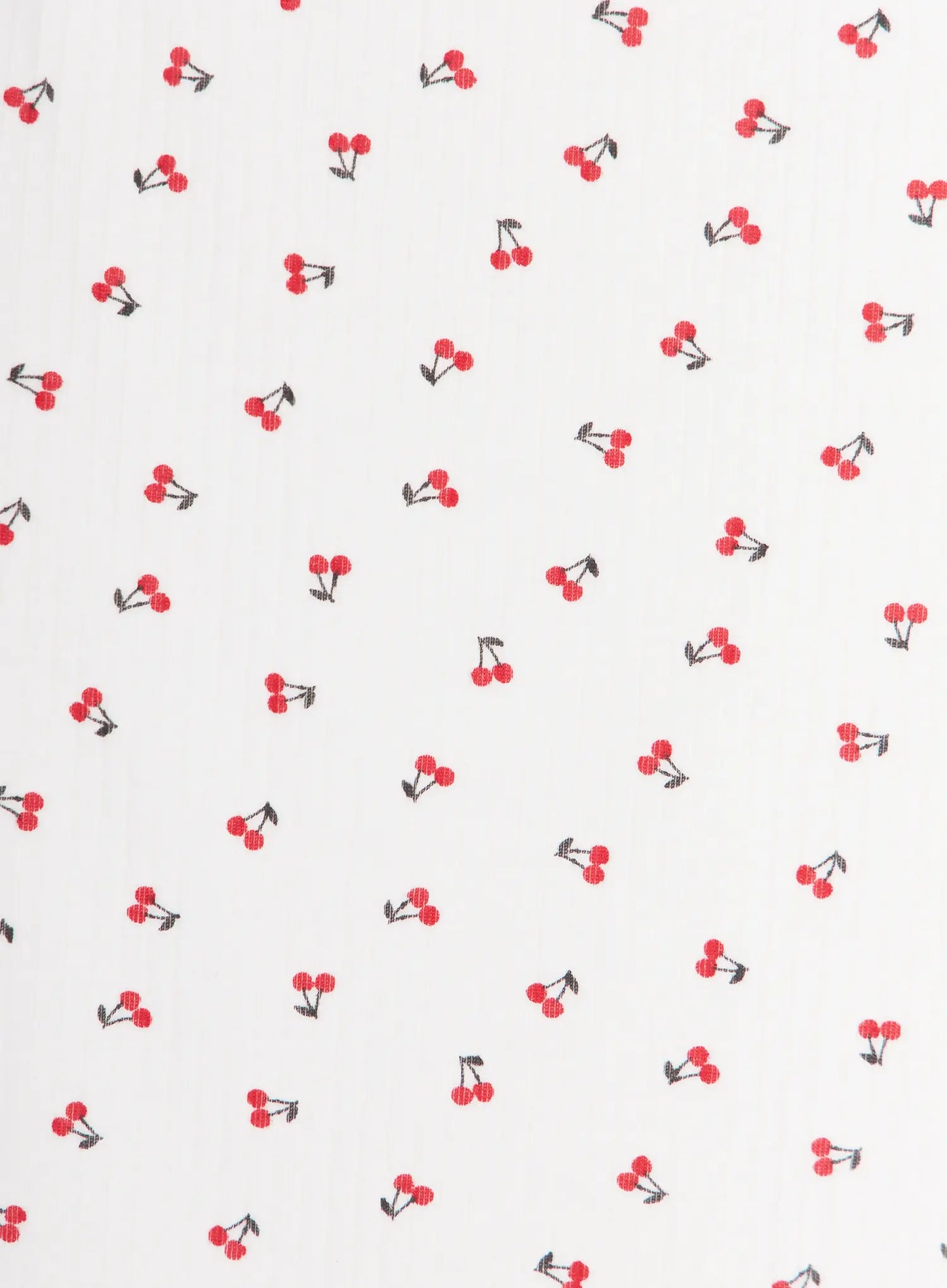 Cherry Print Sweetheart Neckline Tee IU505