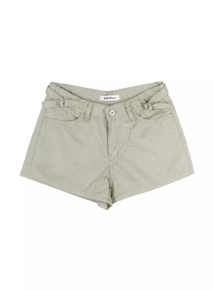Black Cargo Pocket Shorts IU518