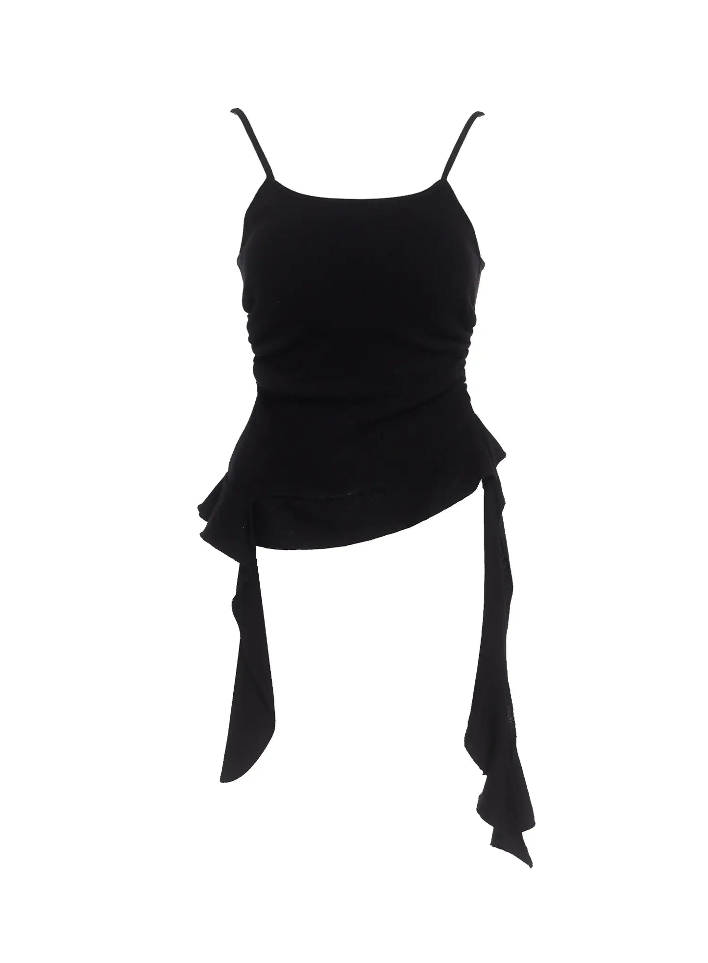 Asymmetric Frill Long Tank Top IC503