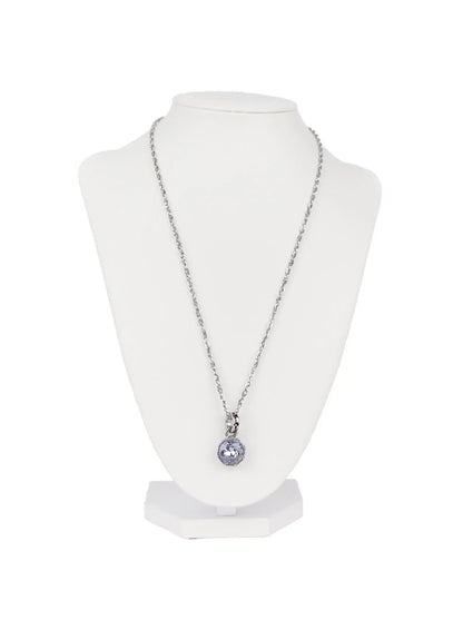 Clear Crystal Chain Necklace IN524