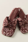 tia ruched printed sandal