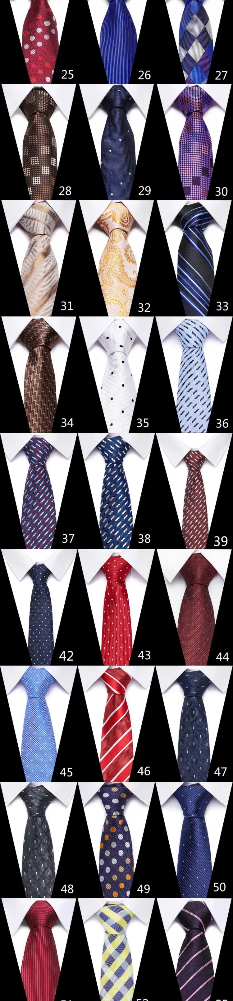 Tie For Men Newest design Luxurious 7.5 cm Necktie Shirt Accessories Striped Dark Red Man's New Year's Day