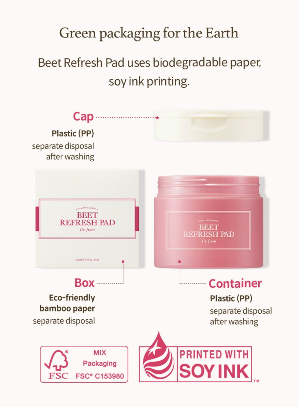 Beet Refresh Pad (260ml)