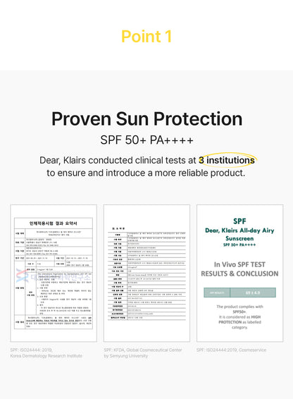 All-day Airy Sunscreen Trio Set (50g*3ea)