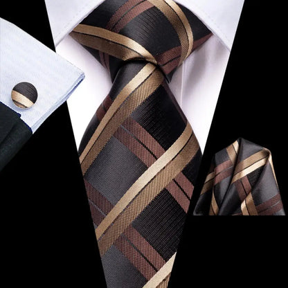 Hi-Tie Blue Business Solid 100% Silk Men's Tie NeckTie 8.5cm Ties for Men Formal Luxury Wedding High Quality Gravata