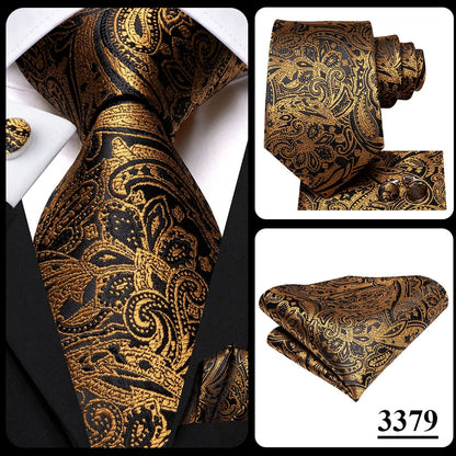 Hi-Tie Blue Business Solid 100% Silk Men's Tie NeckTie 8.5cm Ties for Men Formal Luxury Wedding High Quality Gravata
