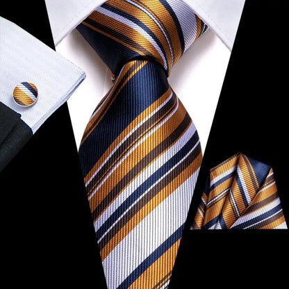 Hi-Tie Blue Business Solid 100% Silk Men's Tie NeckTie 8.5cm Ties for Men Formal Luxury Wedding High Quality Gravata