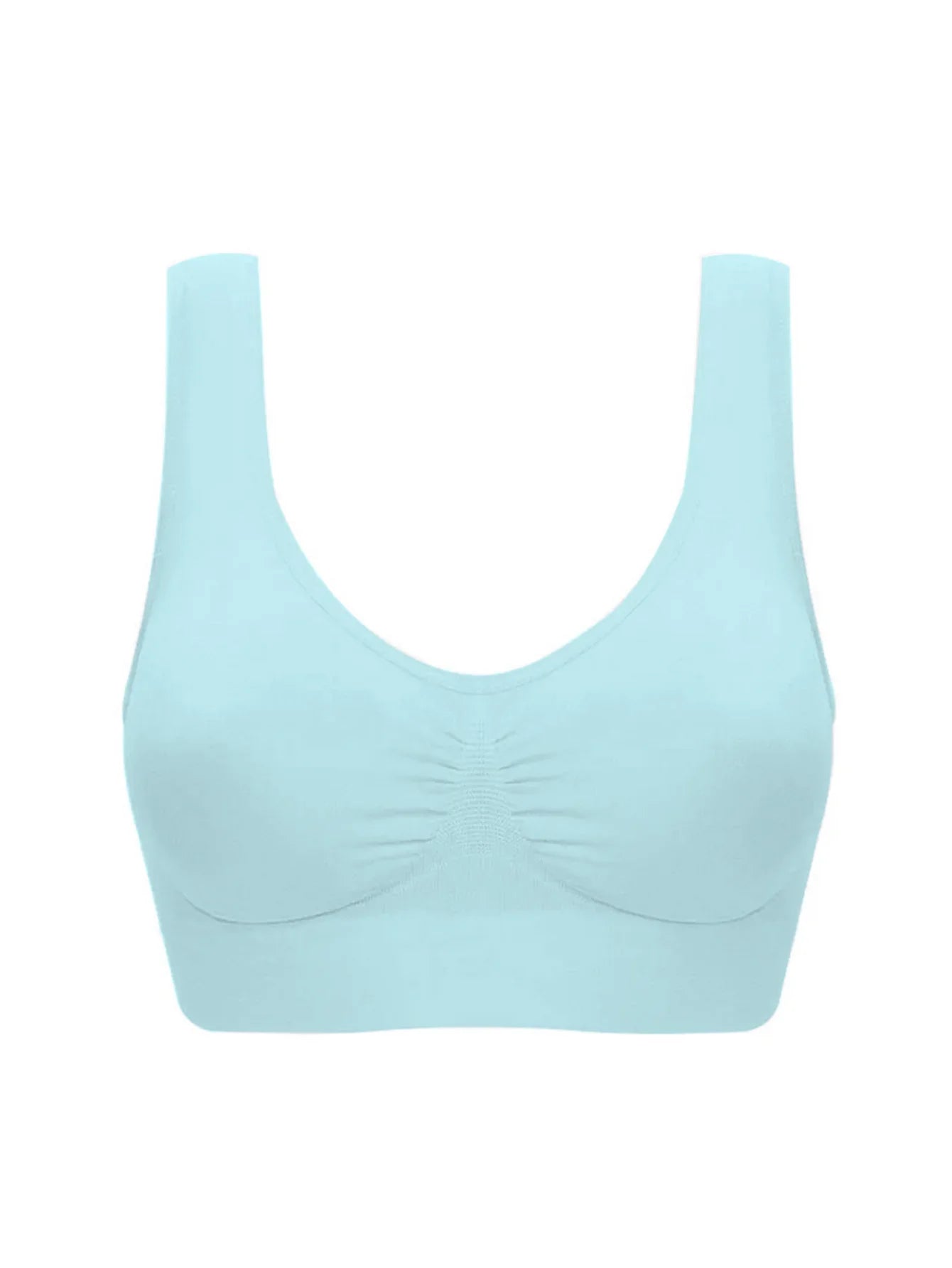 Sexy women push up  BREAST   bra big size backless  bras plus size wireless brassiere breathable seamless bra 1pcs wfws01
