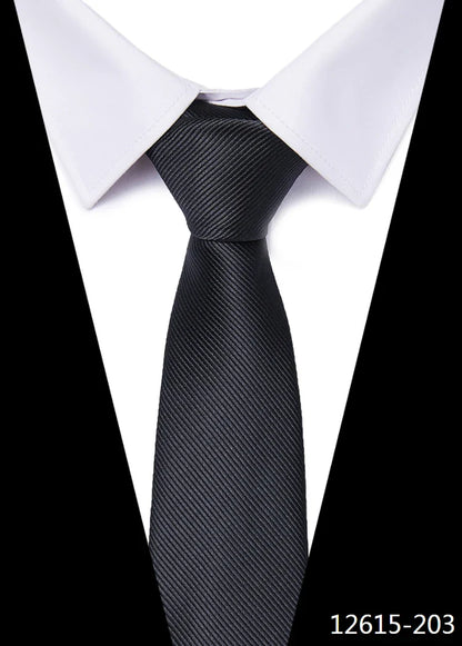 Tie For Men Newest design Luxurious 7.5 cm Necktie Shirt Accessories Striped Dark Red Man's New Year's Day