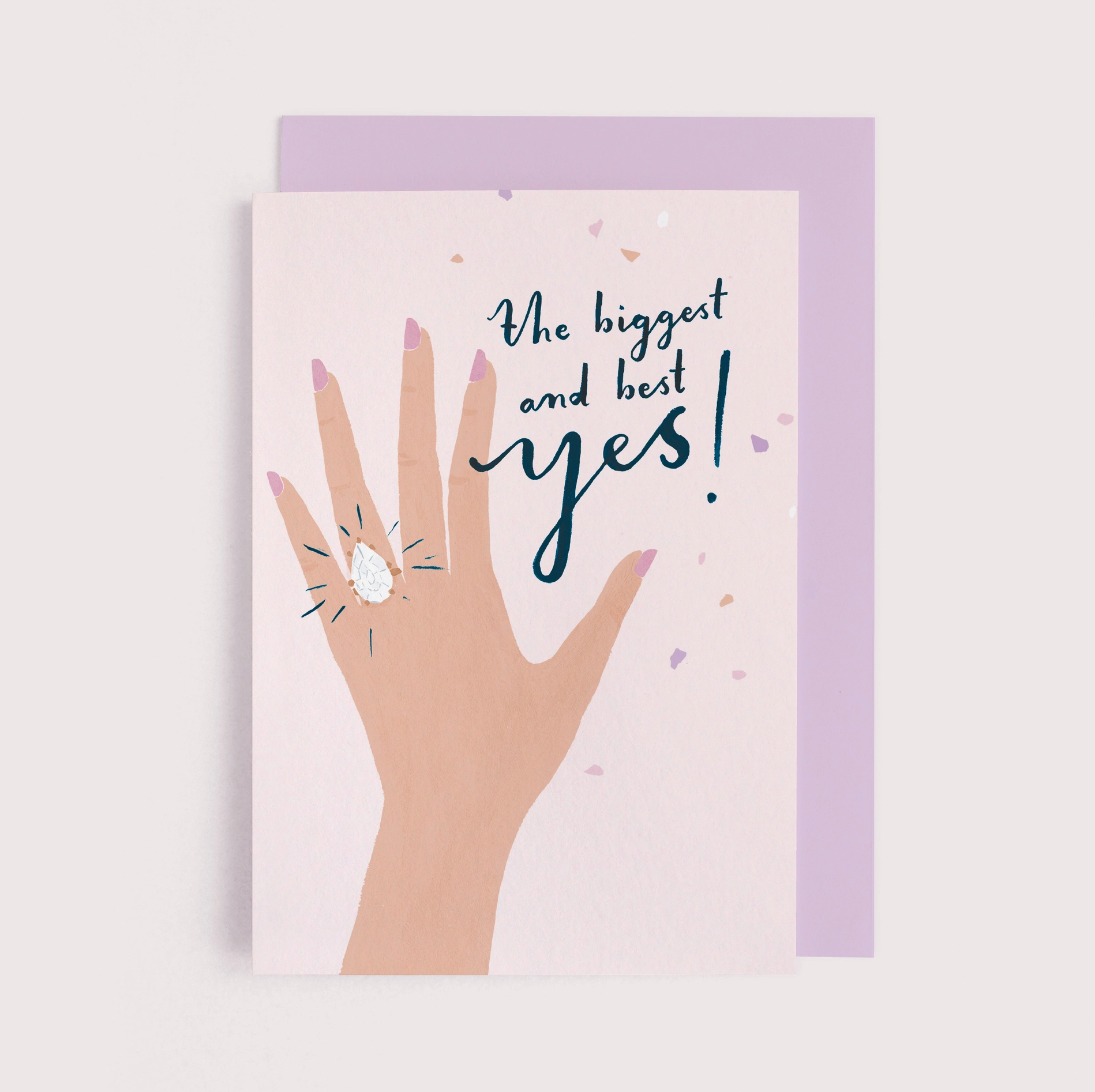 engaged greeting card