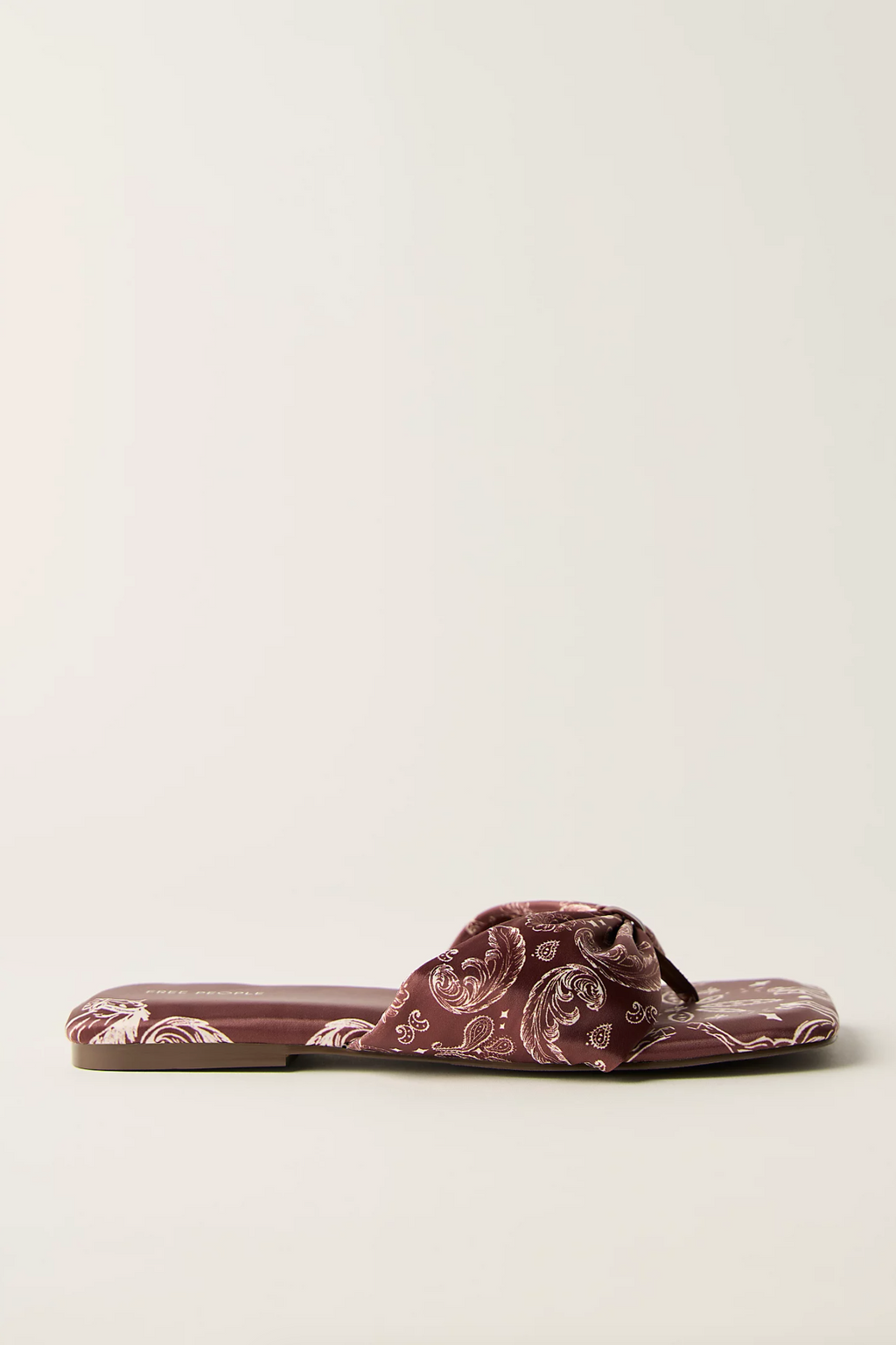 tia ruched printed sandal