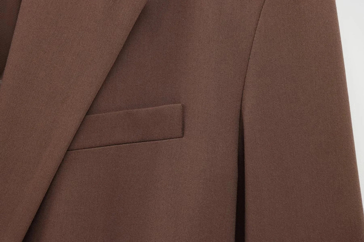 KONDALA 2026 Spring Office Lady Elegant Brown Women Suit Fashion Casual Sashes Oversized Shrug Blazer Chic Zipper Long Pant